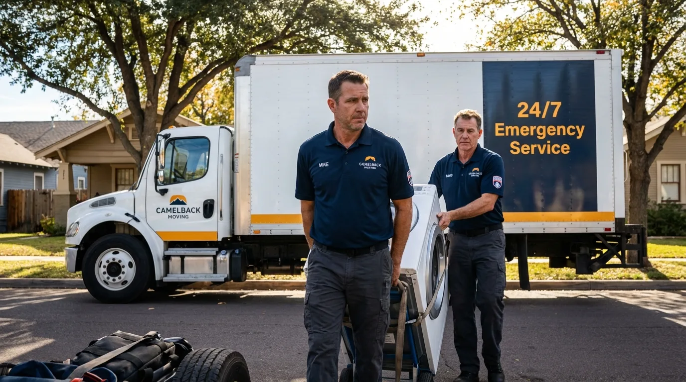CamelBack Moving crew loading furniture in Petersburg, IN